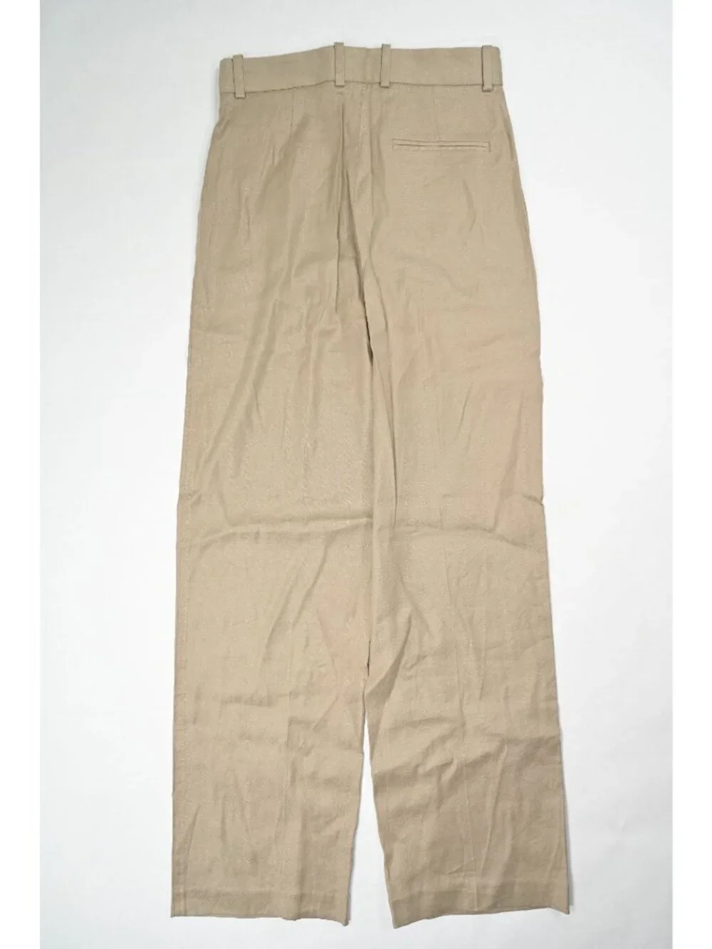 Aritzia Babaton Linen Blend Trousers in Tan